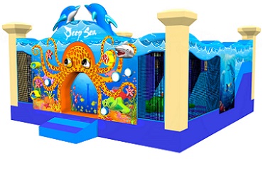 imaginative deep sea inflatable fun city for kids play